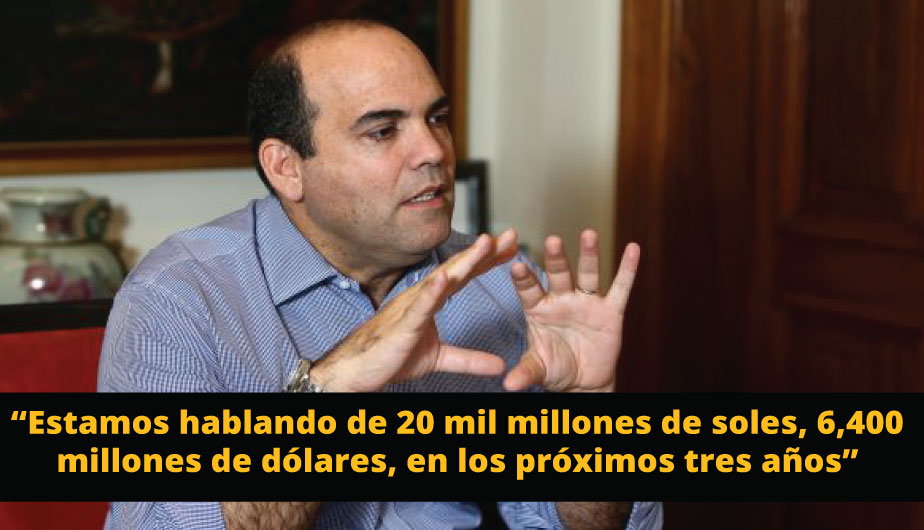 Primer ministro, Fernando Zavala, anuncia gasto para reconstrucción (Andrés Cuya).