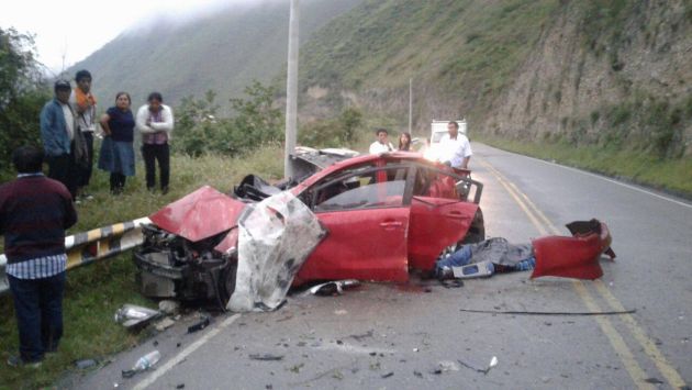 Cajamarca: Accidente dejó cuatro muertos. (Cajamarca reporteros)