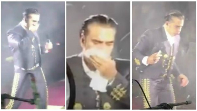 Alejandro Fernandez se presenta ebrio en concierto y vomita (Youtube/Confidencial)