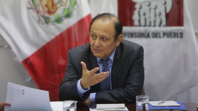 Defensor del Pueblo:"El Estado no ha hecho nada efectivo en la lucha contra la corrupción". (Perú21/Luis Centurión)