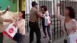 San Miguel: Mujer insulta y golpea a policía en las afueras de un supermercado [VIDEO]