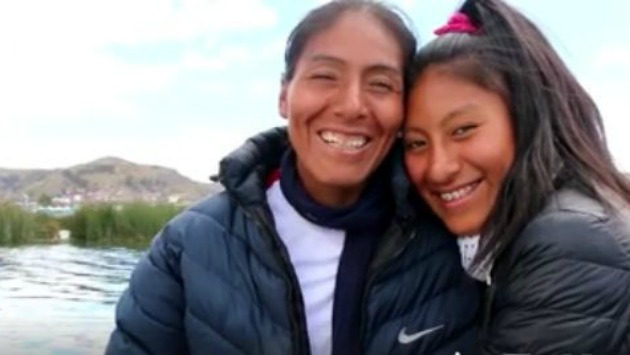 Arizapana comparte tiernos momentos con una de sus hijas.  (Foto: Facebook Instituto Peruano del Deporte)