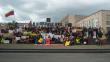 Manifestantes exigen que la Unión Europea imponga sanciones a Venezuela