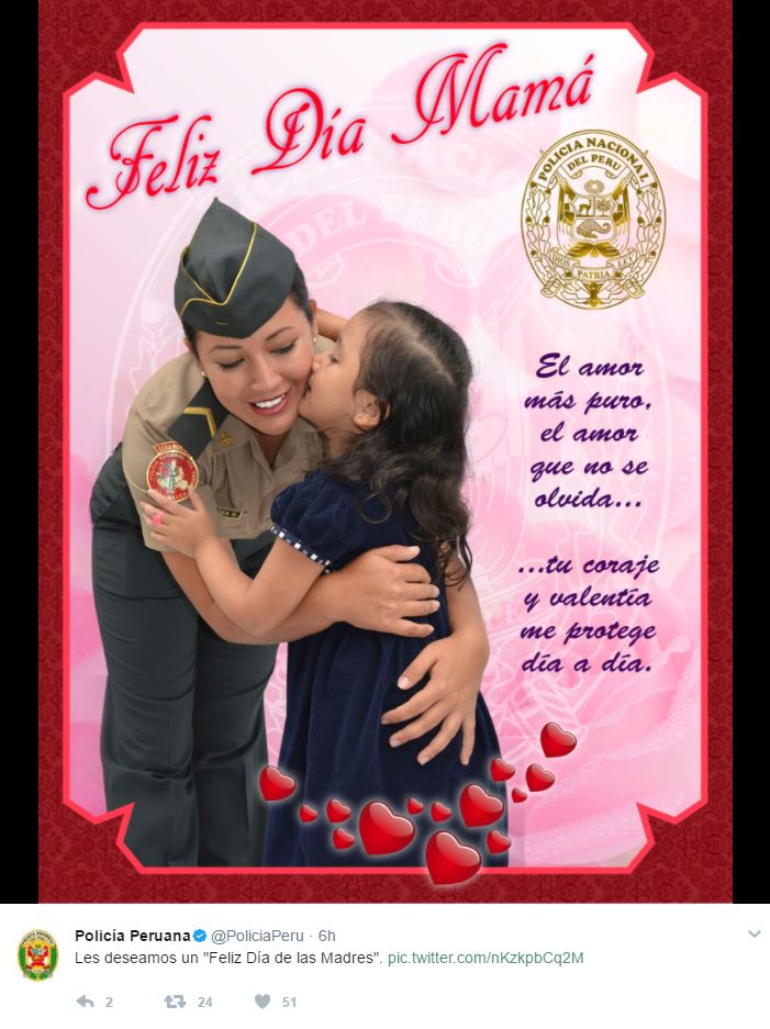 Día de la Madre: Policía nacional del Perú