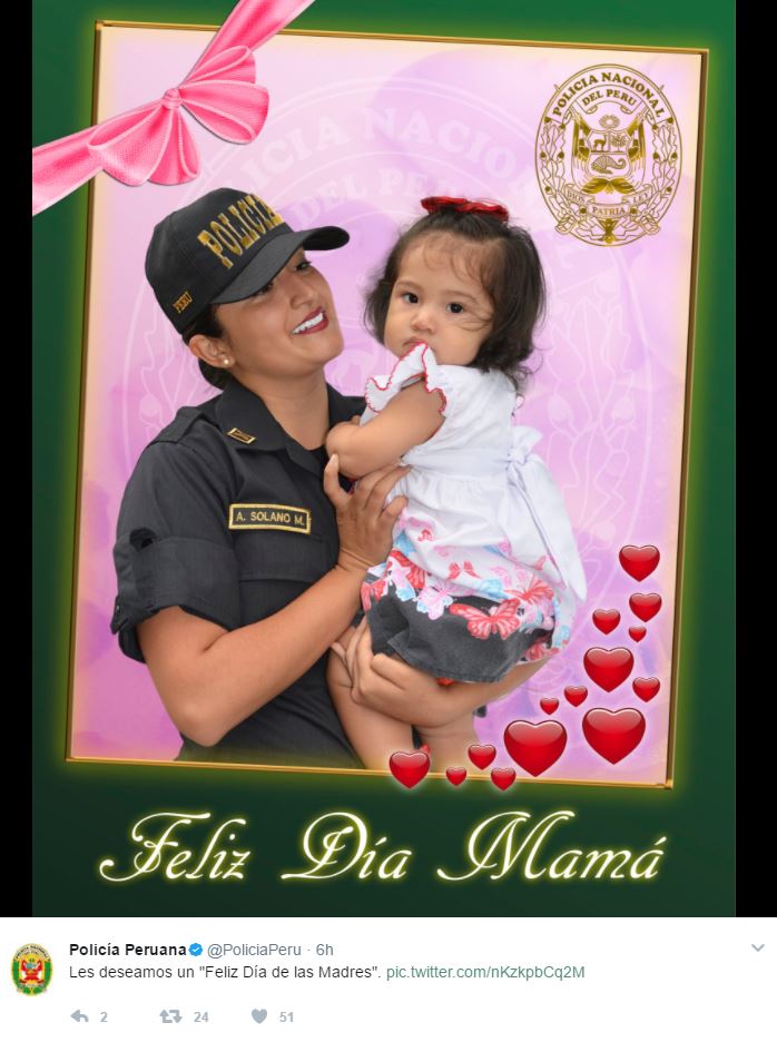 Día de la Madre: Policía nacional del Perú