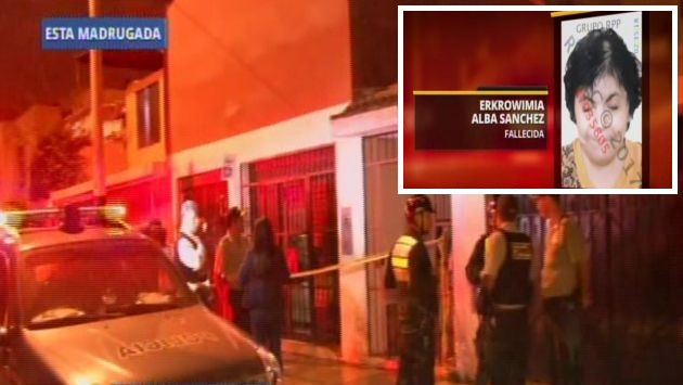 Erkowimia Alba Sánchez de 44 años murió tras incendiarse su habitación en Chorrillos. (RPP)