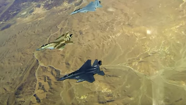Mira las maniobras aéreas realizadas por Estados Unidos e Israel previo a la llegada de Donald Trump [VIDEO] (Captura)