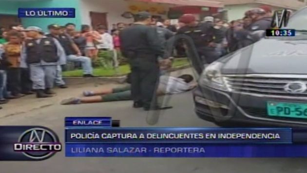 Independencia: Sujeto acuchilló en la pierna a un policía tras forcejeo. (Canal N)