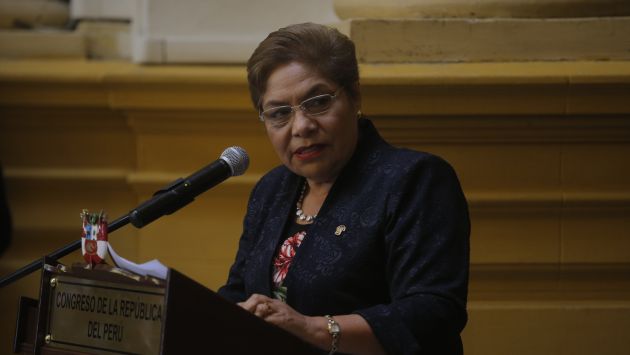 "Si no presentaba la renuncia, hoy planteábamos la censura", dijo Luz Salgado sobre Vizcarra. (David Huamaní)