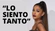 Ariana Grande tras atentado terrorista: "Desde el fondo de mi corazón, lo siento tanto"