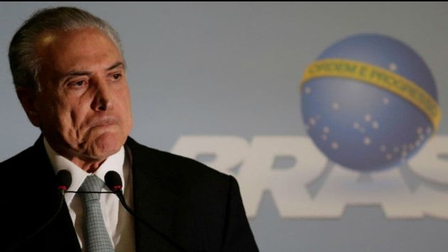 Michel Temer, presidente de Brasil (Infobae).
