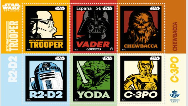 Disney lanza sellos postales de 'Star Wars' en España (Disney)