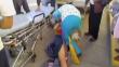 Huancayo: Embarazada de 7 meses sufre aparatosa caída en puerta de hospital [VIDEO]
