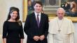 El Papa Francisco se tomó peculiar foto con Justin Trudeau