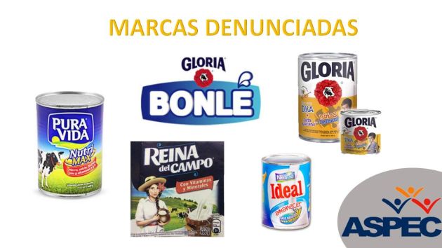 Aspec interpone denuncias ante Indecopi contra Gloria y Nestlé. (Aspec)
