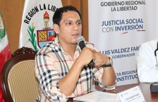 Gobernador de La Libertad, Luis Valdez, es blanco de críticas. (USI)
