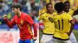 Colombia igualó 2-2 con España en partido amistoso jugado en Murcia
