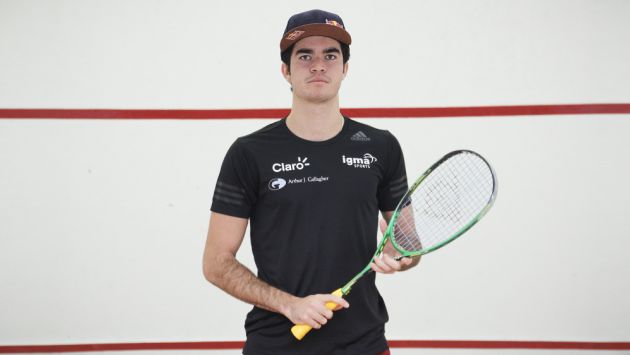Diego Elías: El campeón de squash continúa buscando rivales. (Renzo Salazar)