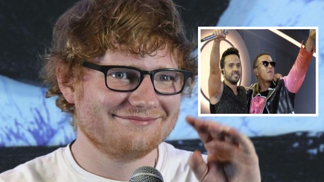 Ed Sheeran se quedó con ganas de cantar 'Despacito' en español con Luis Fonsi y Daddy Yankee. (AP/EFE)