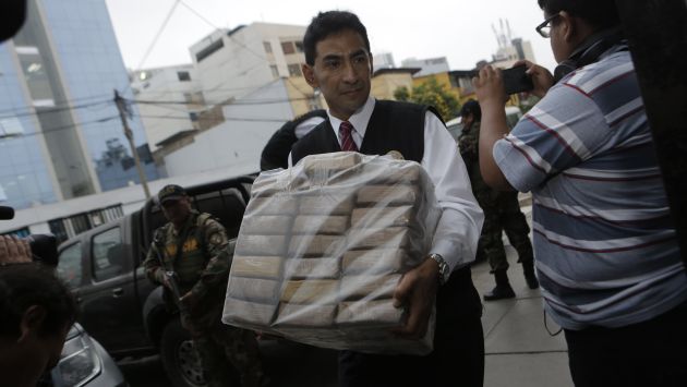 Incautan cerca de 800 kilos de cocaína que iban a ser enviados al extranjero en toallas de exportación (Referencial/USI)