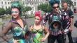 Artistas de Cirque du Soleil se pasean por el Centro Histórico de Lima 