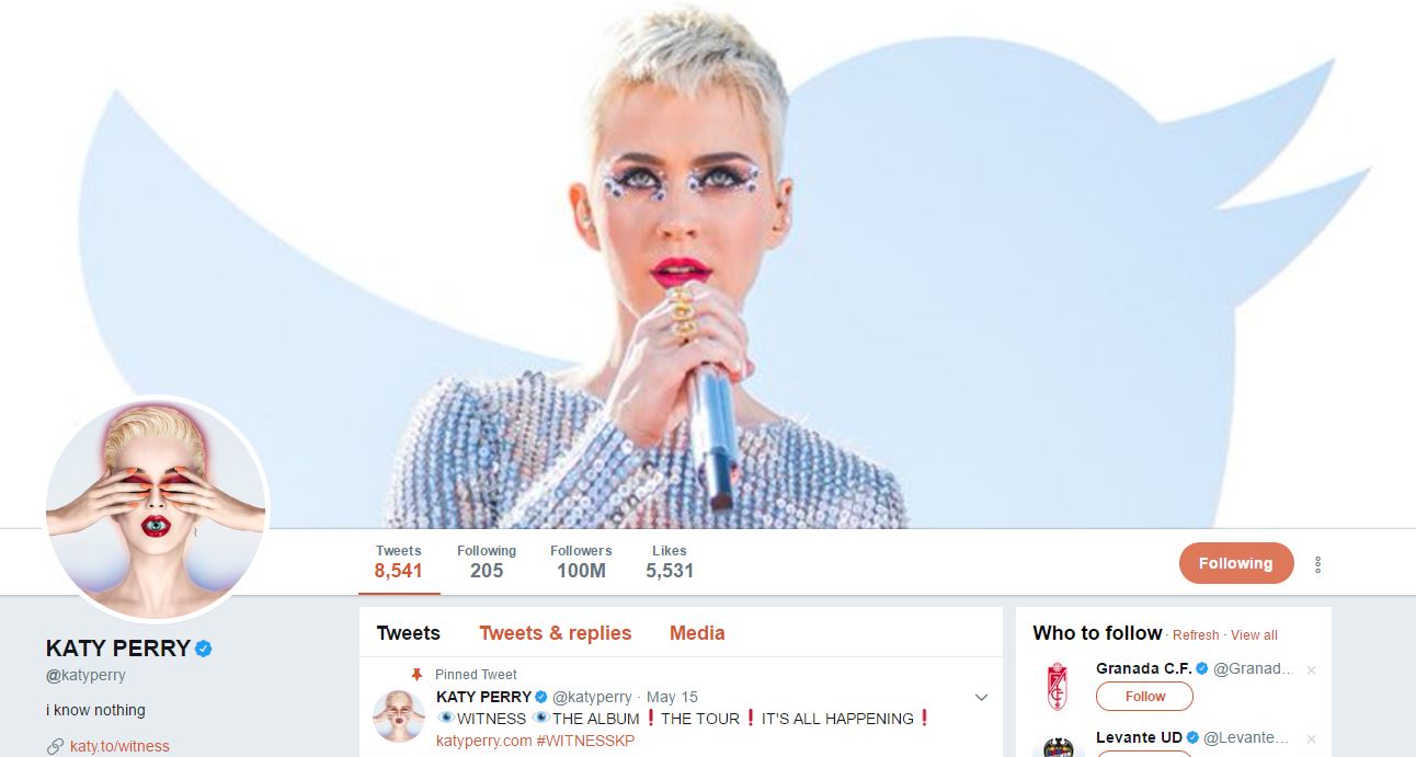 Katy Perry: Twitter