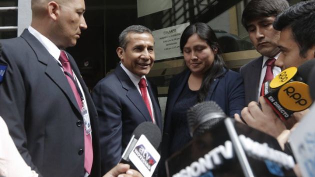 Ollanta Humala llegó a la Fiscalía para responder por Caso Odebrecht. (Piko Tamashiro)