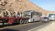 Bus de la Gran Orquesta Internacional sufre cuádruple choque en Arequipa [VIDEO]