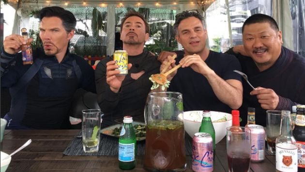 Marvel: 'Iron Man' se fue a comer con 'Doctor Strange', 'Hulk' y 'Wong' (Instagram)