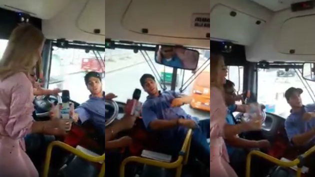 Mario Irivarren se disfrazó cómo cobrador de bus y cantó 'Despacito' (Youtube)