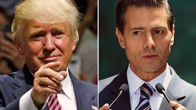 Donald Trump, presidente de EE.UU. y Enrique Peña Nieto, mandatario mexicano (NBC News).