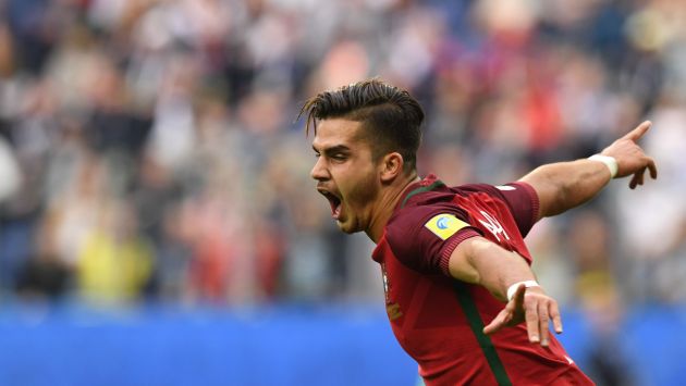 André Silva, en el último triunfo de Portugal, marcó uno de los goles más bellos de la Copa Confederaciones 2017. (AFP)