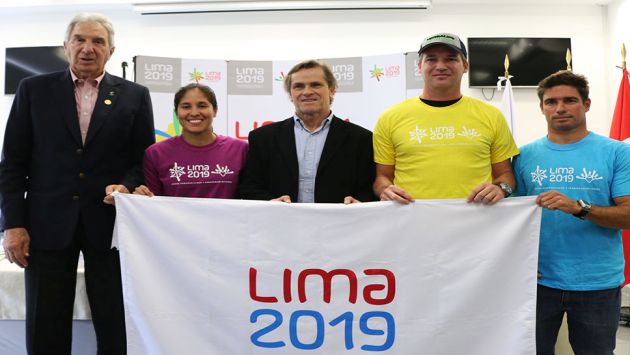 Los deportistas Alexandra Grande, Nicolás Fuchs y Piccolo Clemente son los nuevos embajadores deportivos para los Juegos Panamericanos Lima 2019. (IPD)