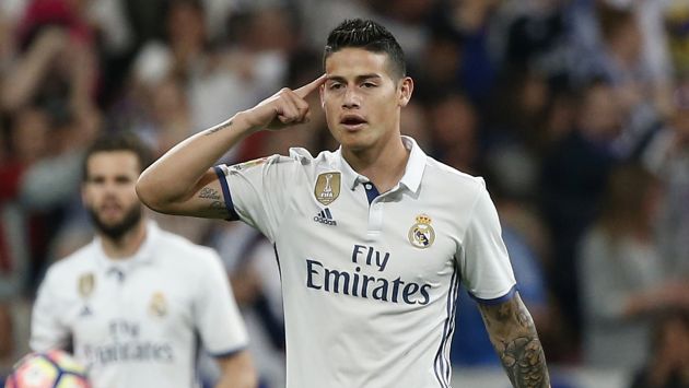 James Rodríguez tiene en su haber dos Champions League con el Real Madrid. (Reuters)