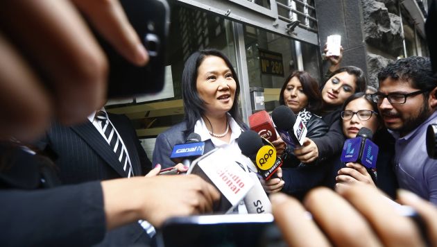 Keiko Fujimori declaró por más de tres horas en Fiscalía de Lavado de Activos. (Luis Centurión)