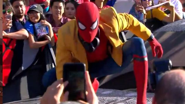Tom Holland se vistió de Spider-Man en el estreno de Spiderman: Homecoming y sorprendió a sus fanáticos (Marvel)