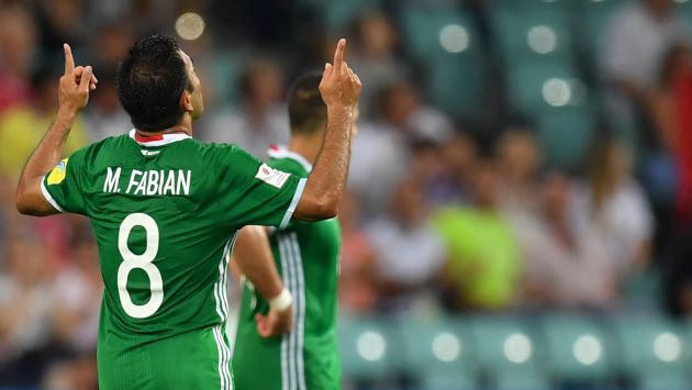 Marco Fabián marcó el 3-1 en la derrota de México ante Alemania por las semifinales de la Copa Confederaciones 2017. (AFP)