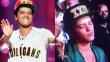 Bruno Mars no pudo con el cansancio y se quedó dormido en los 'BET Awards' [VIDEO]