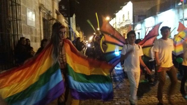 Marcha del Orgullo Gay en Arequipa. (Miguel Idme)