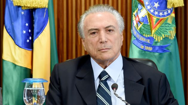 Michel Temer, presidente de Brasil (AFP).