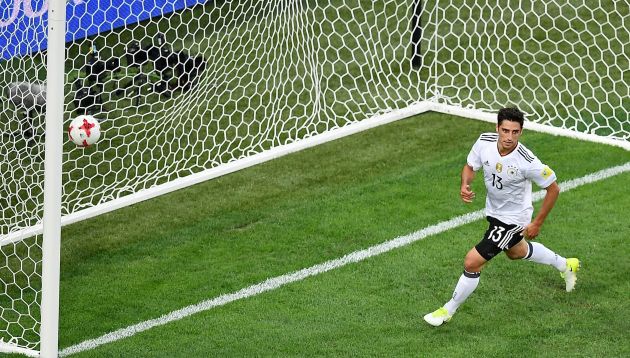 Lars Stindl marcó el primero para Alemania. (AFP)