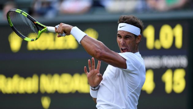 Rafael Nadal venció contundentemente a John Millman por la primera ronda del Wimbledon 2017 (AFP)
