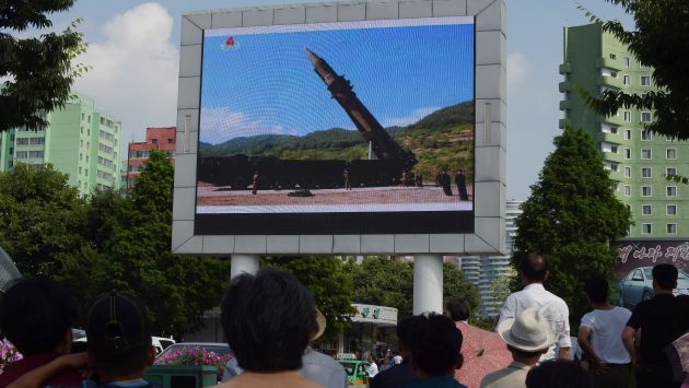 Corea del Norte confirmó que ayer lanzó un misil (AFP)
