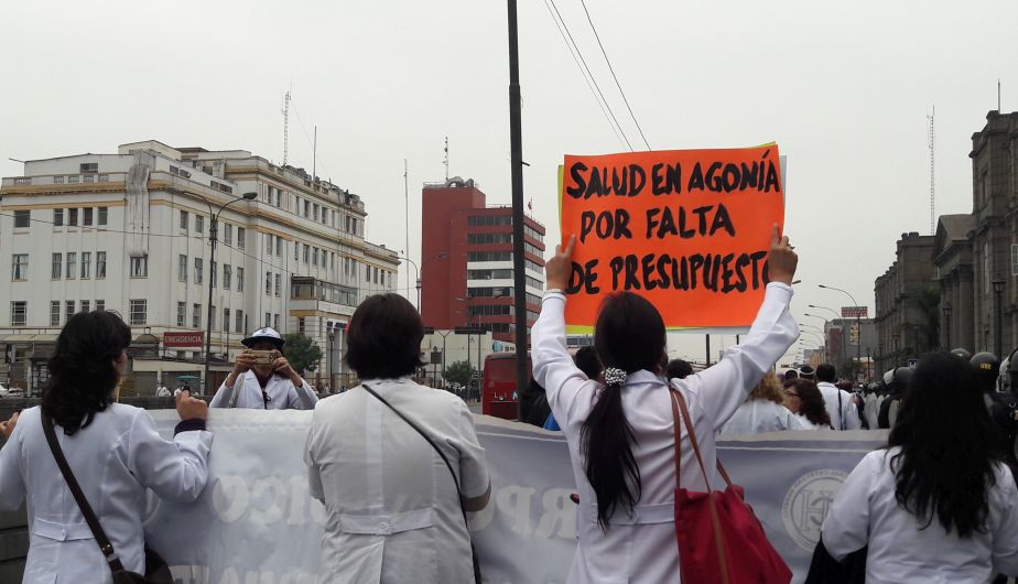 Minsa señala que menos del 15% ha acatado la huelga. (Lucía Calderón/Perú21)