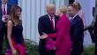 Donald Trump fue ignorado por la primera dama de Polonia y no pasó desapercibido [VIDEO]   