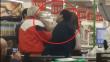 Indignante: Mujer cachetea a un hombre en un supermercado y le destroza los lentes  