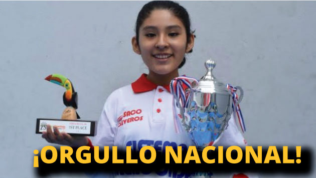 Es la campeona mundial más joven del Perú.