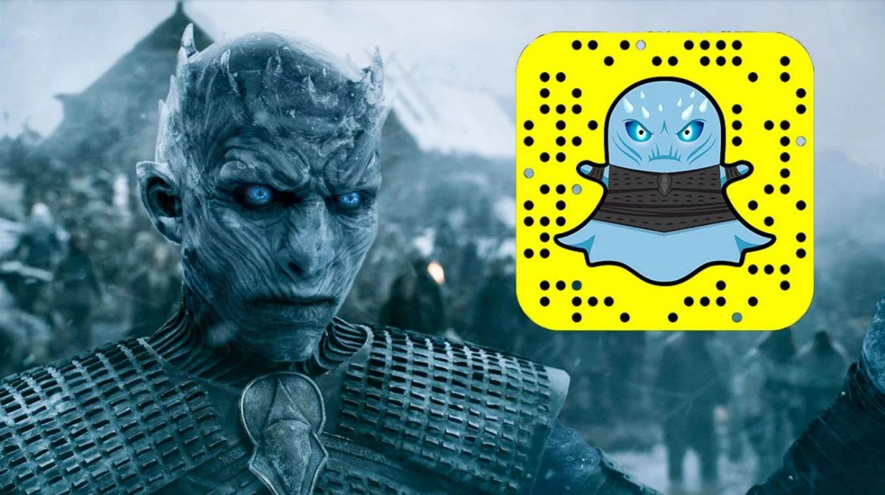 Snapchat lanzó un filtro temporal para convertirse en un 'White Walker' de 'Game of Thrones' (Snapchat)