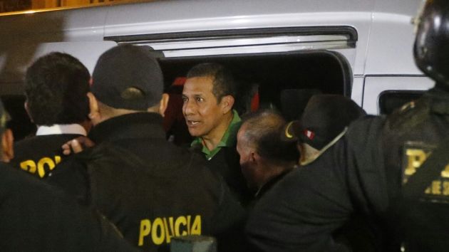 El ex presidente Ollanta Humala será trasladado a un penal en las próximas horas. (Perú21)