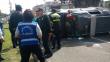 Dos heridos dejó patrullero volcado tras accidente en La Molina [VIDEO]